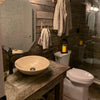 Natural Beige Travertine Stone Vessel Bath Sink NOSV-BT