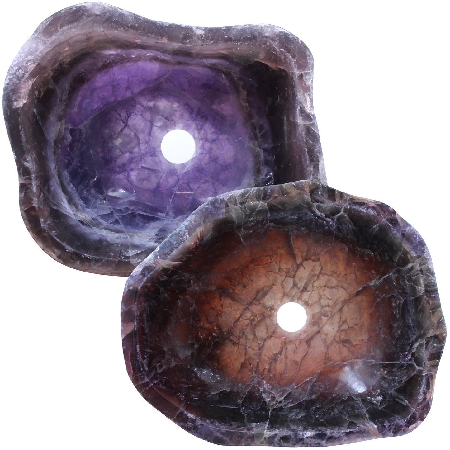 Natural Purple Onyx Irregular Stone Vessel Bath Sink NOSV-PO