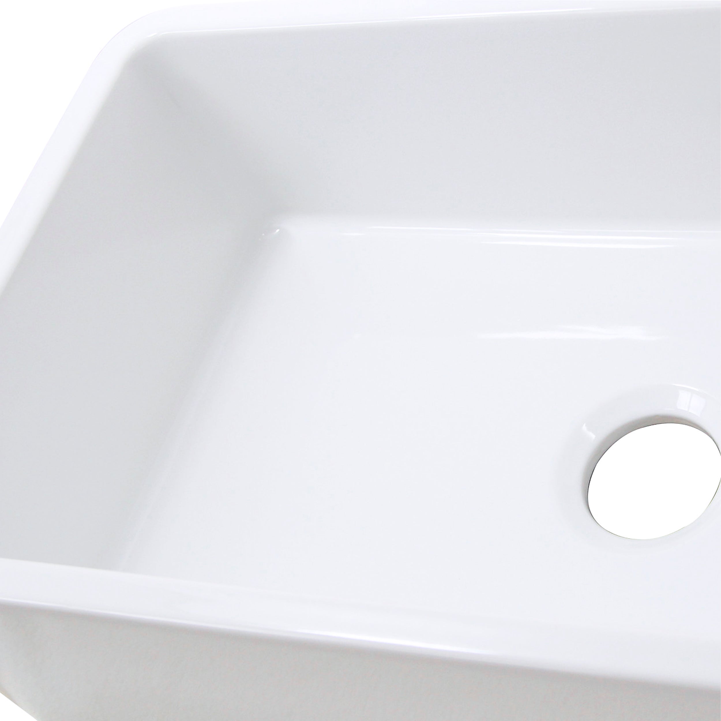 24-Inch Single Bowl Farmhouse Fireclay Kitchen Sink | Novatto