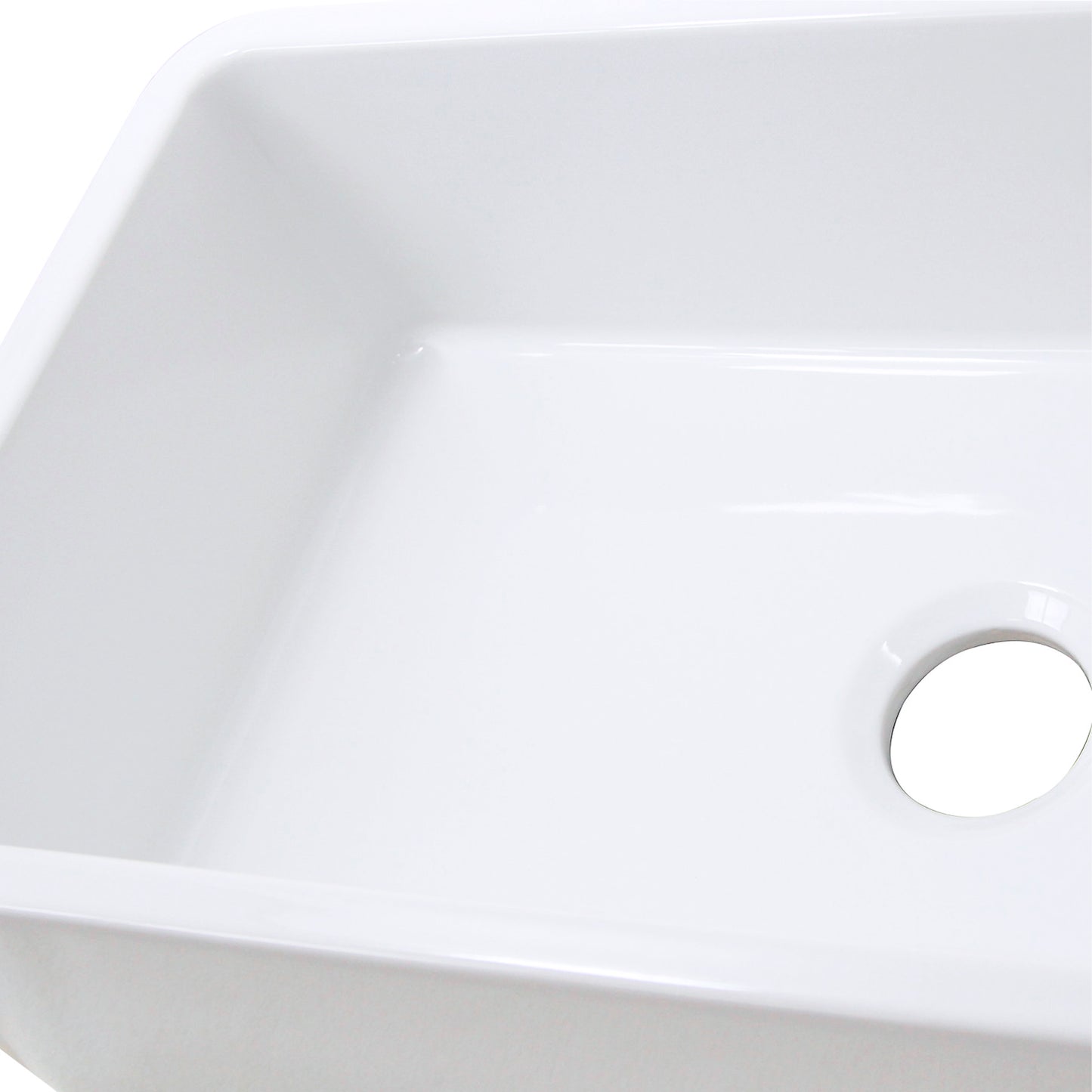 30-Inch Single Bowl Farmhouse Porcelain Kitchen Sink w/Apron, NPK-304923