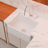 24-Inch Single Bowl Farmhouse Porcelain Kitchen Sink w/Apron, NPK-224922