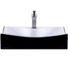 Black and White Porcelain Vessel Sink Combo, NSFC-01134BW368SBN