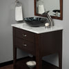 Round Hand Painted Black Glass Bath Sink Combo Series NSFC-012001