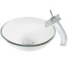 Round Clear Glass Vessel Bathroom Sink Combo Series NSFC-8048011