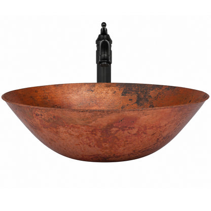 Hammered Copper Vessel Bathroom Sink Combo NSFC-CV002NA359MB