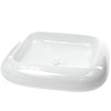 Contemporary White Porcelain Vessel Bathroom Sink TP-V02W