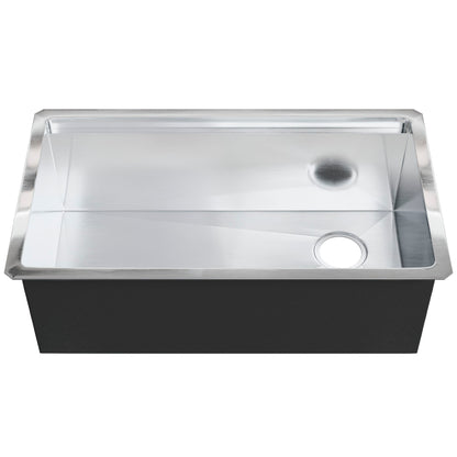 All-in Single Bowl Stainless Steel Kitchen Sink Workstation with Accessories - NKS-SBALLINART04
