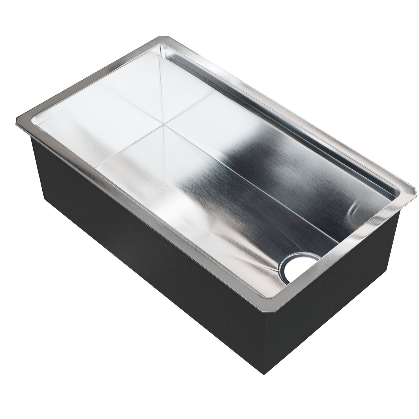 All-in Single Bowl Stainless Steel Kitchen Sink Workstation with Accessories - NKS-SBALLINART04