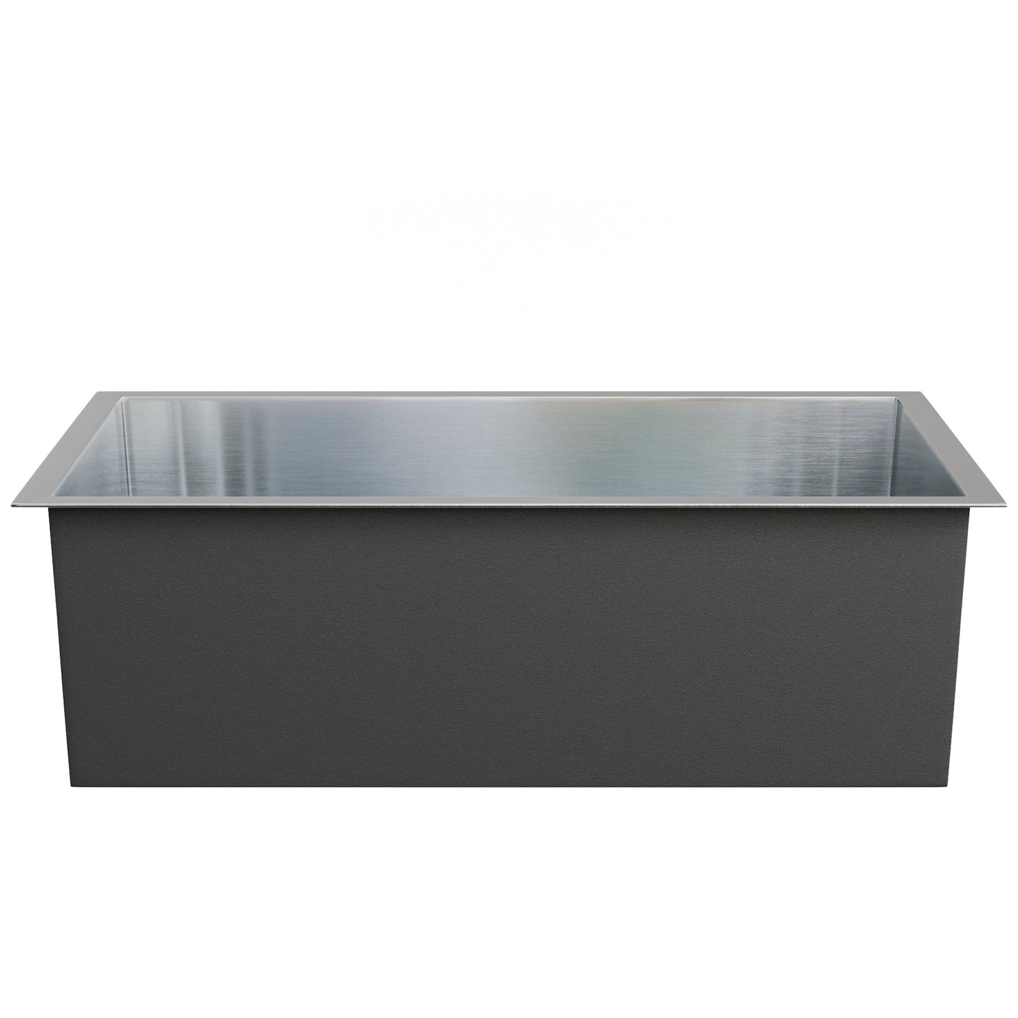 Contemporary Zero Radius Stainless Steel Single Bowl Kitchen Sink - NKSS-SBART04
