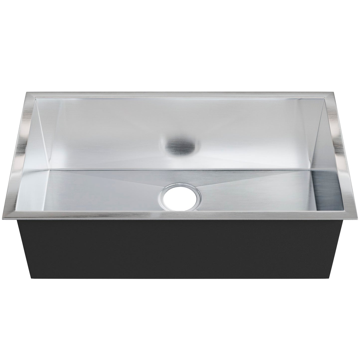 Contemporary Zero Radius Stainless Steel Single Bowl Kitchen Sink - NKSS-SBART04