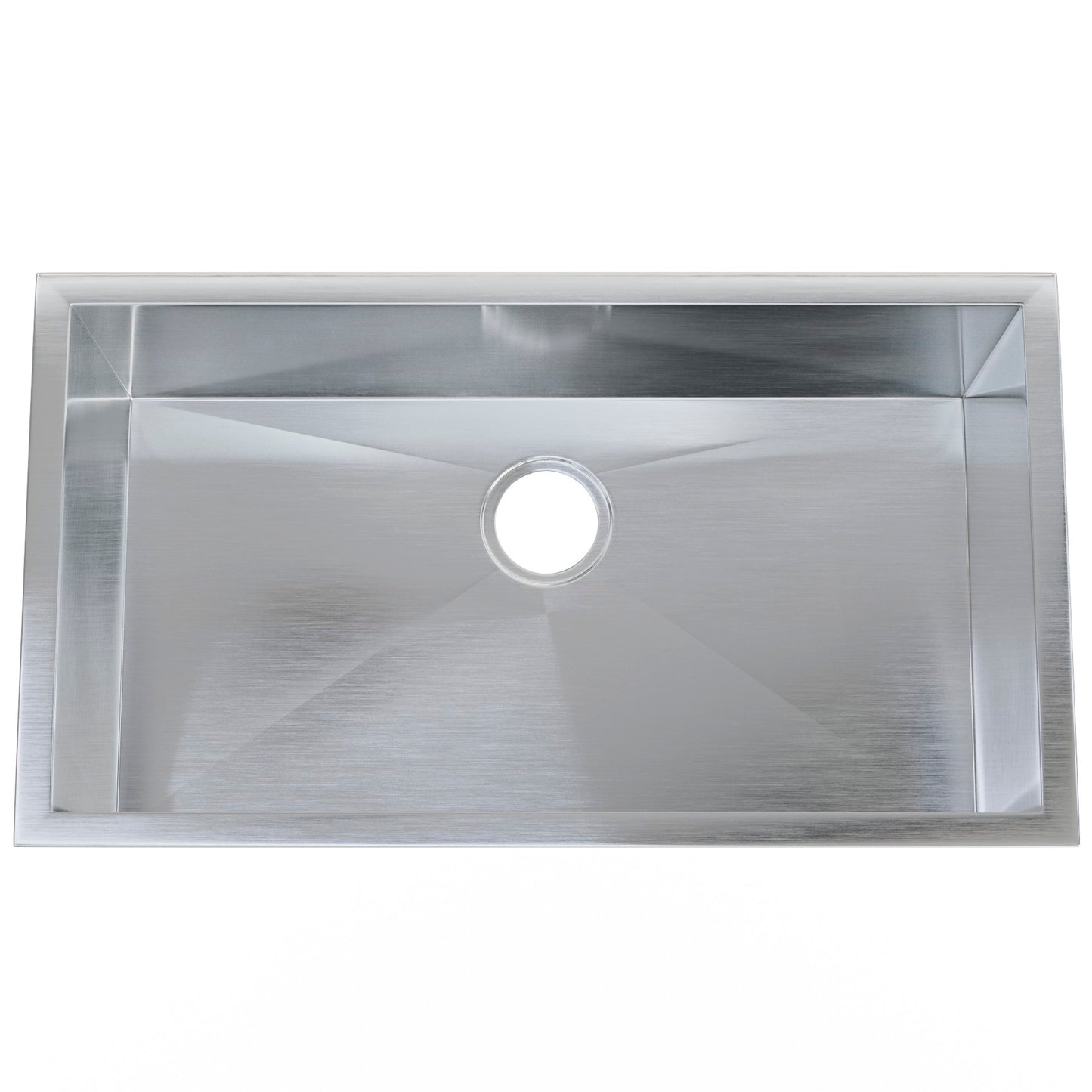 Contemporary Zero Radius Stainless Steel Single Bowl Kitchen Sink - NKSS-SBART04