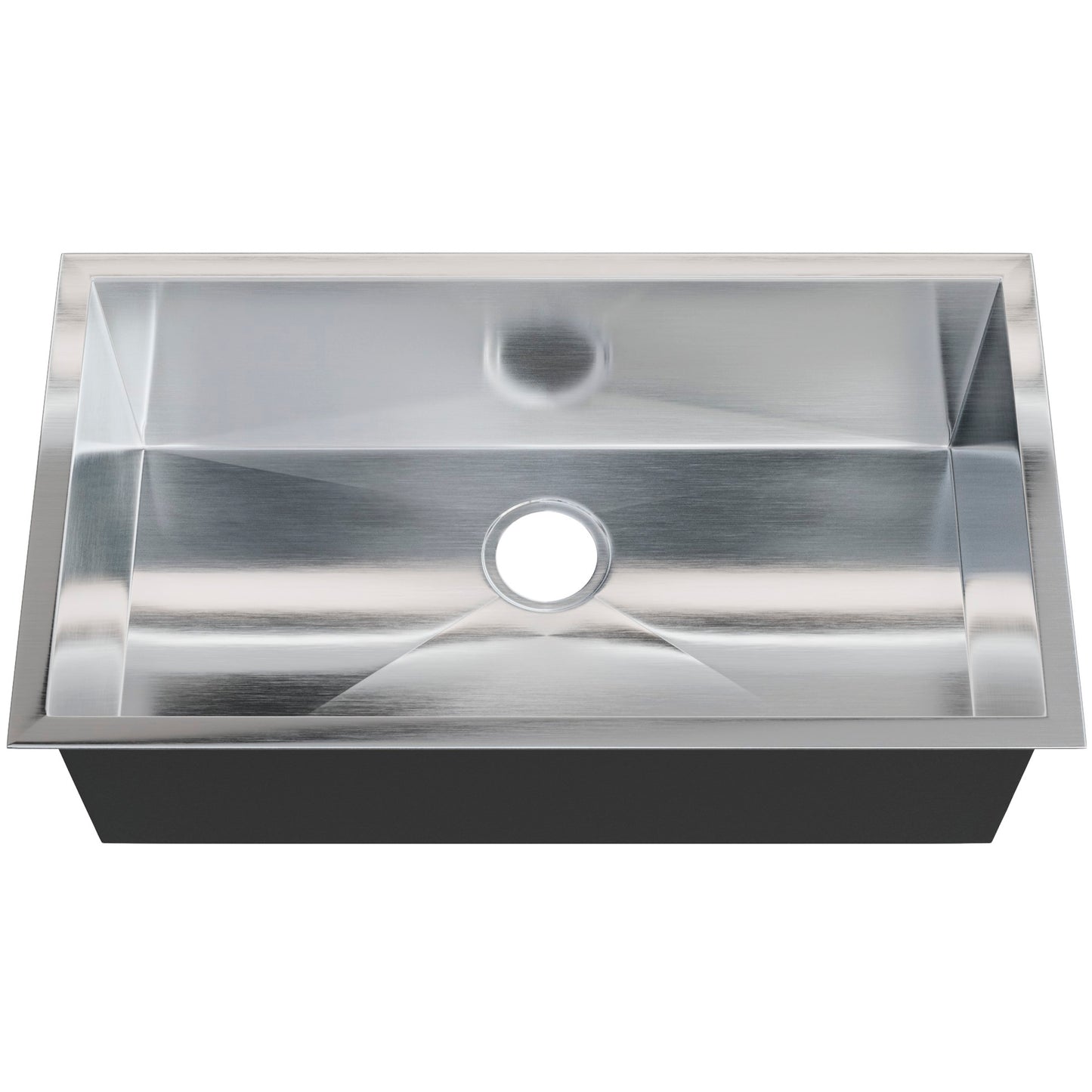 Contemporary Zero Radius Stainless Steel Single Bowl Kitchen Sink - NKSS-SBART04