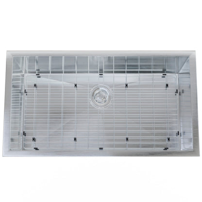 Contemporary Zero Radius Stainless Steel Single Bowl Kitchen Sink - NKSS-SBART04