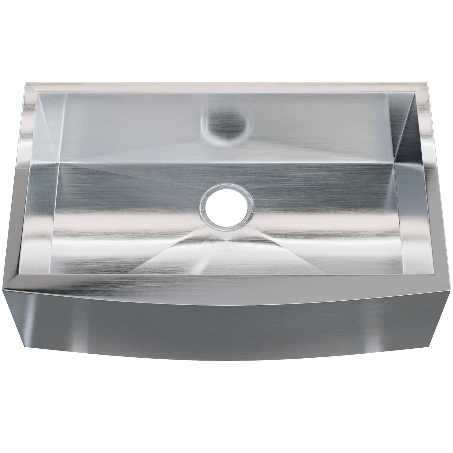 Zero Radius Stainless Steel Single Bowl Farmhouse Kitchen Sink  - NKSS-SBFARM