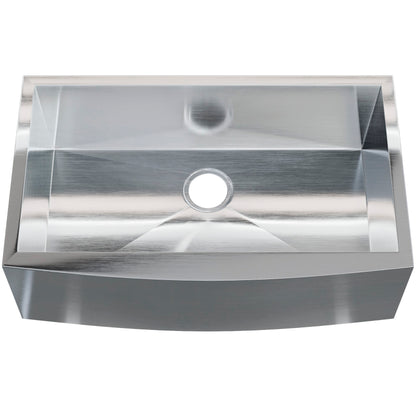 Zero Radius Stainless Steel Single Bowl Farmhouse Kitchen Sink  - NKSS-SBFARM