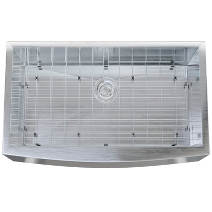 Zero Radius Stainless Steel Single Bowl Farmhouse Kitchen Sink  - NKSS-SBFARM