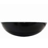 Hand Painted Black and Silver Glass Vessel Sink NOHP-G012