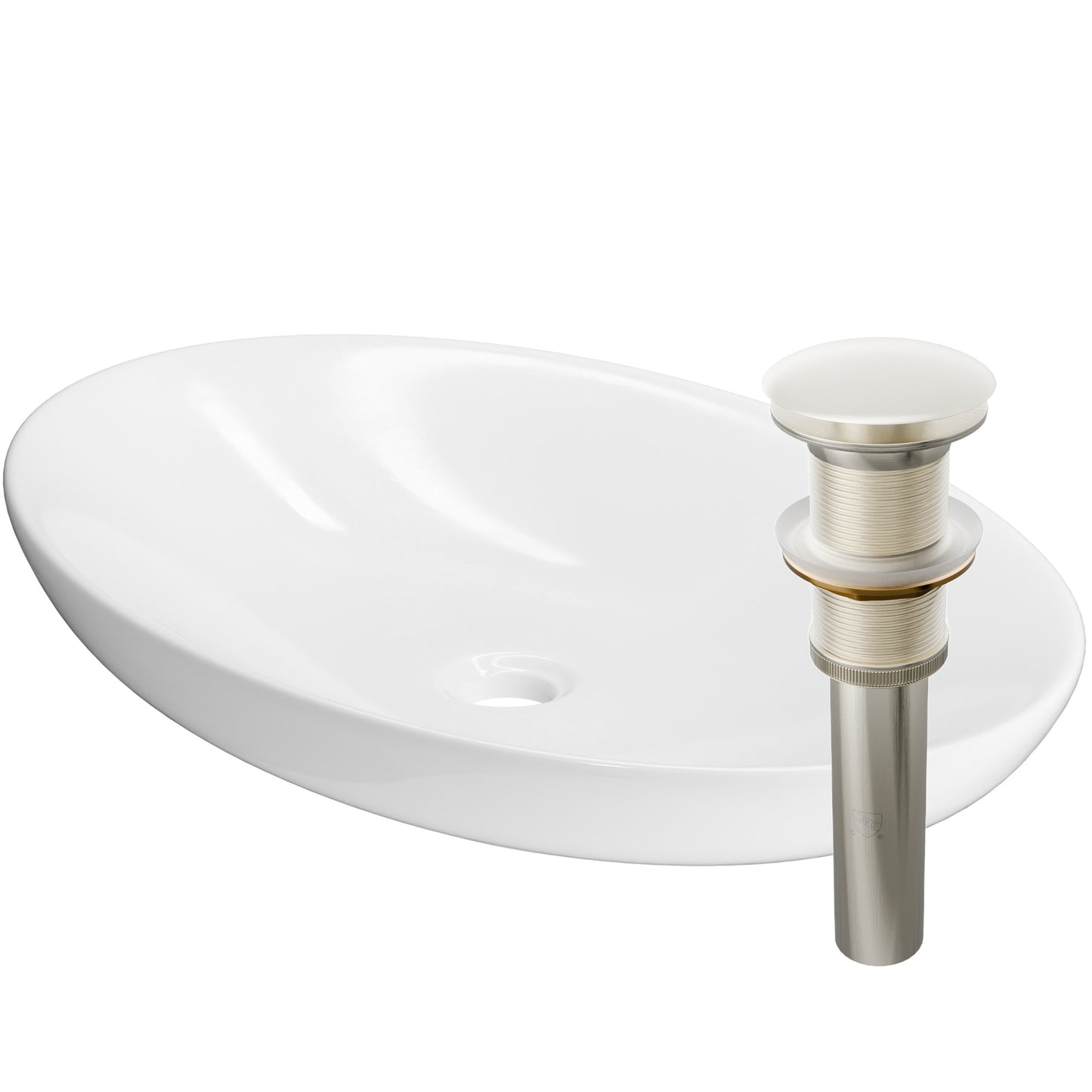 Contemporary White Porcelain Vessel Sink, NP-256300