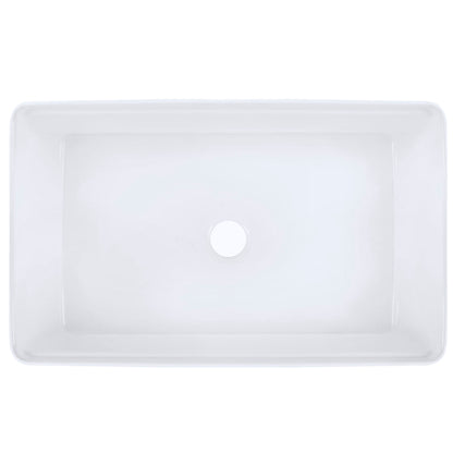 30-Inch Single Bowl Farmhouse Porcelain Kitchen Sink w/Apron, NPK-304923