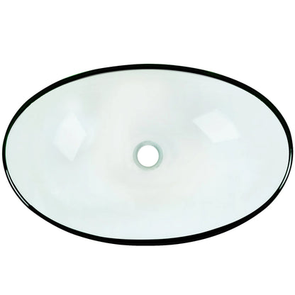 Slipper Clear Glass Vessel Bathroom Sink Combo Series NSFC-324C001