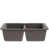 Double Bowl Undermount Granite Composite Sink in Ash - NKGC-5050UND-AS