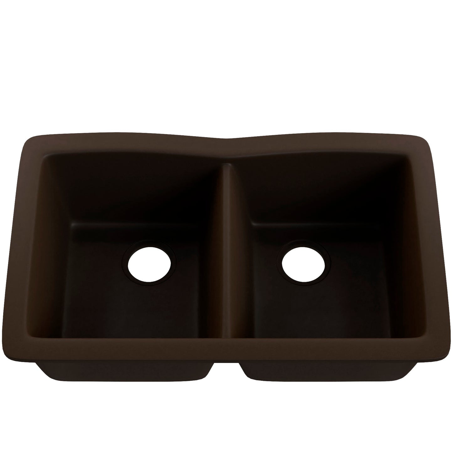Double Bowl Undermount Granite Composite Sink in Expresso - NKGC-5050UND-EX