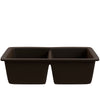 Double Bowl Undermount Granite Composite Sink in Expresso - NKGC-5050UND-EX