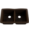Double Bowl Undermount Granite Composite Sink in Expresso - NKGC-5050UND-EX