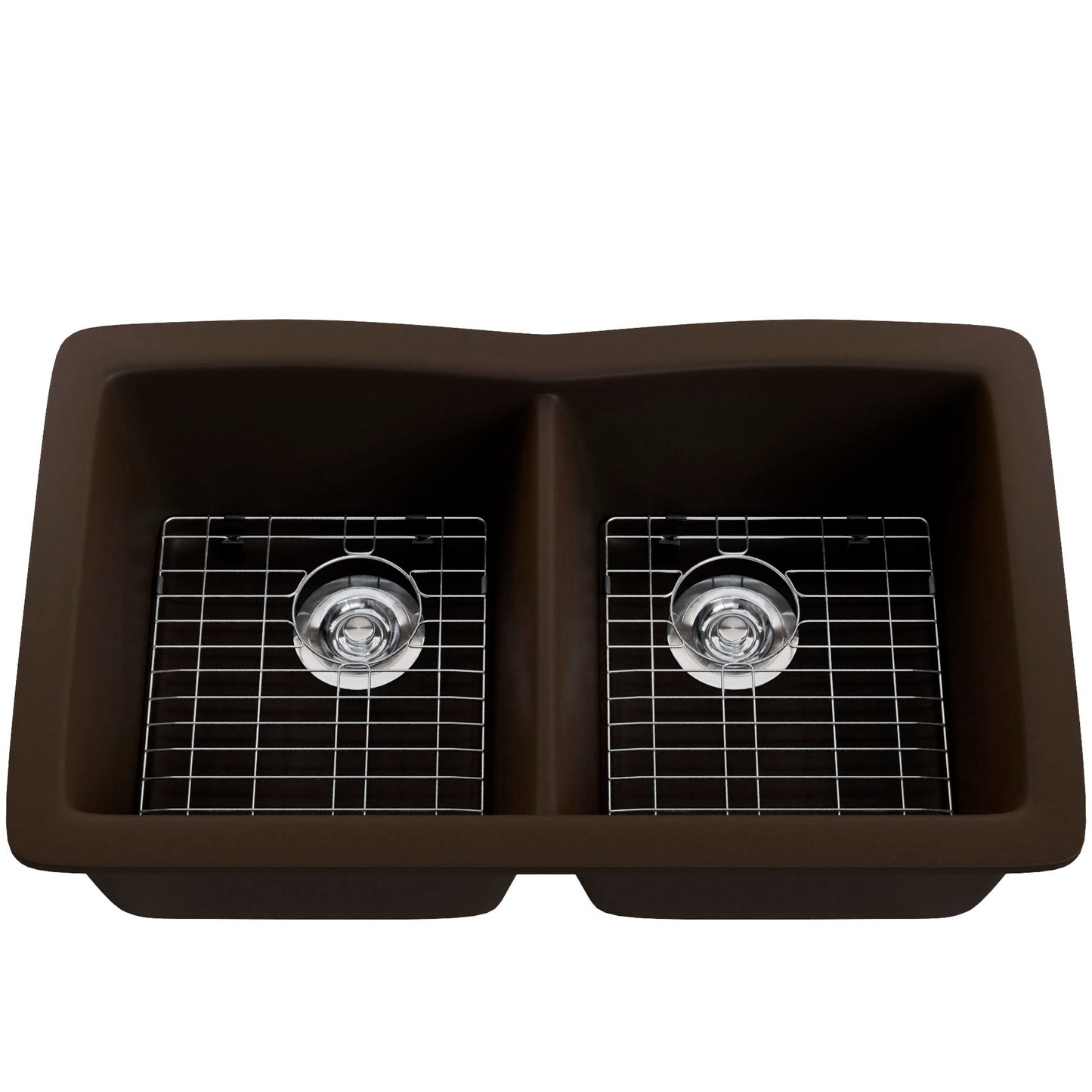 Double Bowl Undermount Granite Composite Sink in Expresso - NKGC-5050UND-EX