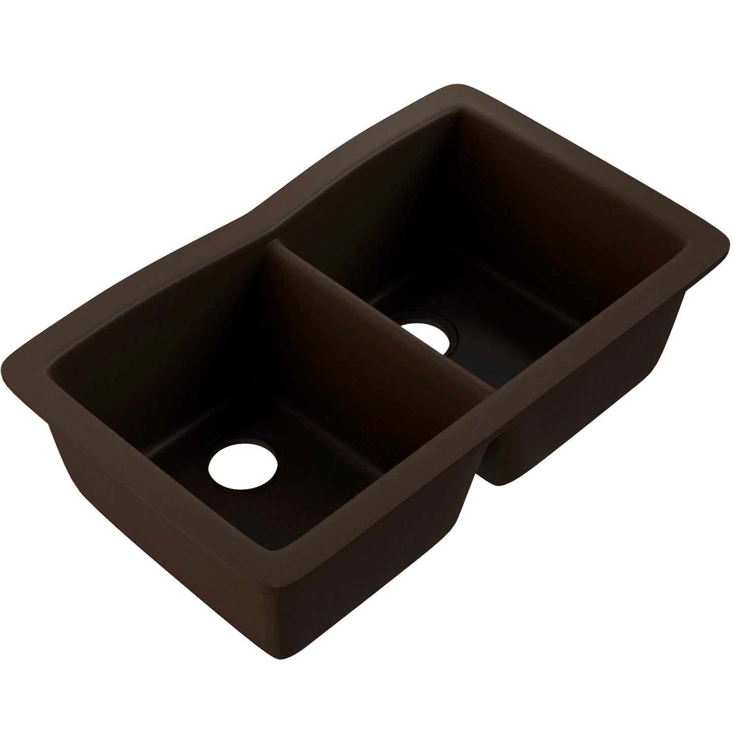 Double Bowl Undermount Granite Composite Sink in Expresso - NKGC-5050UND-EX