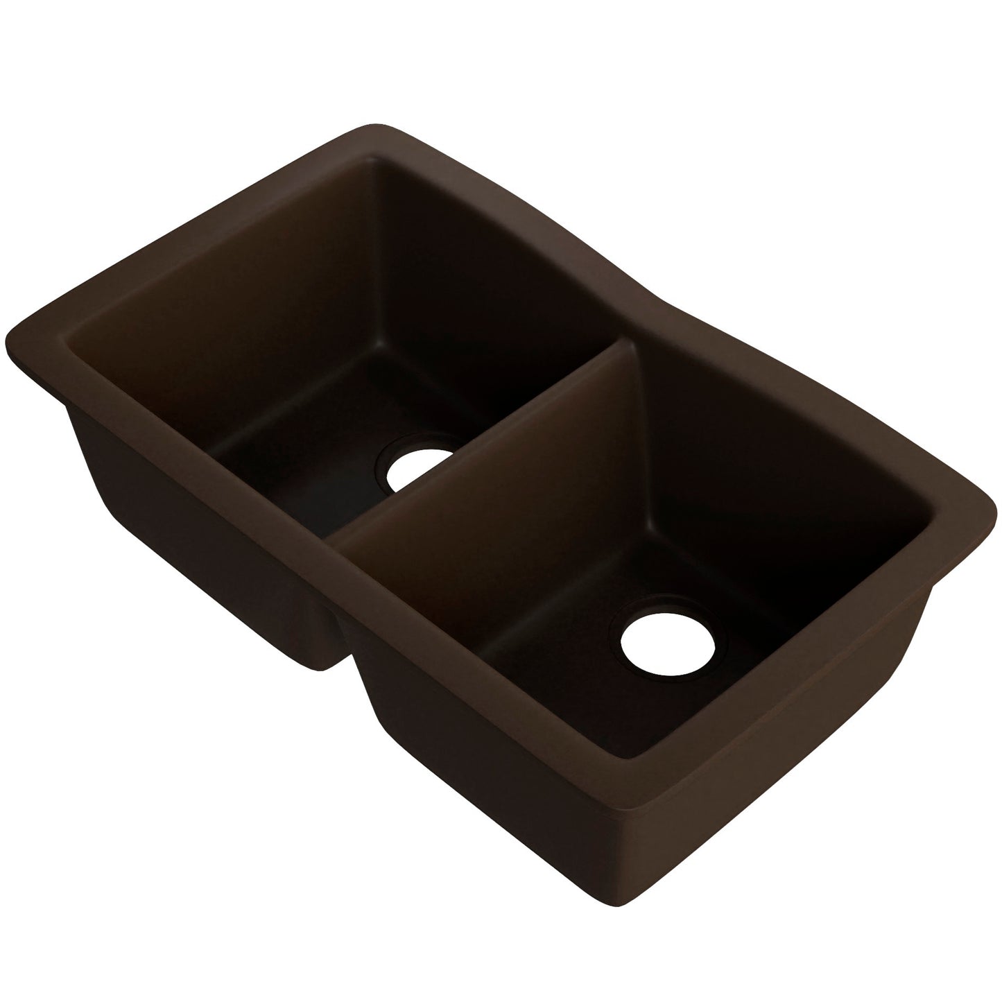 Double Bowl Undermount Granite Composite Sink in Expresso - NKGC-5050UND-EX