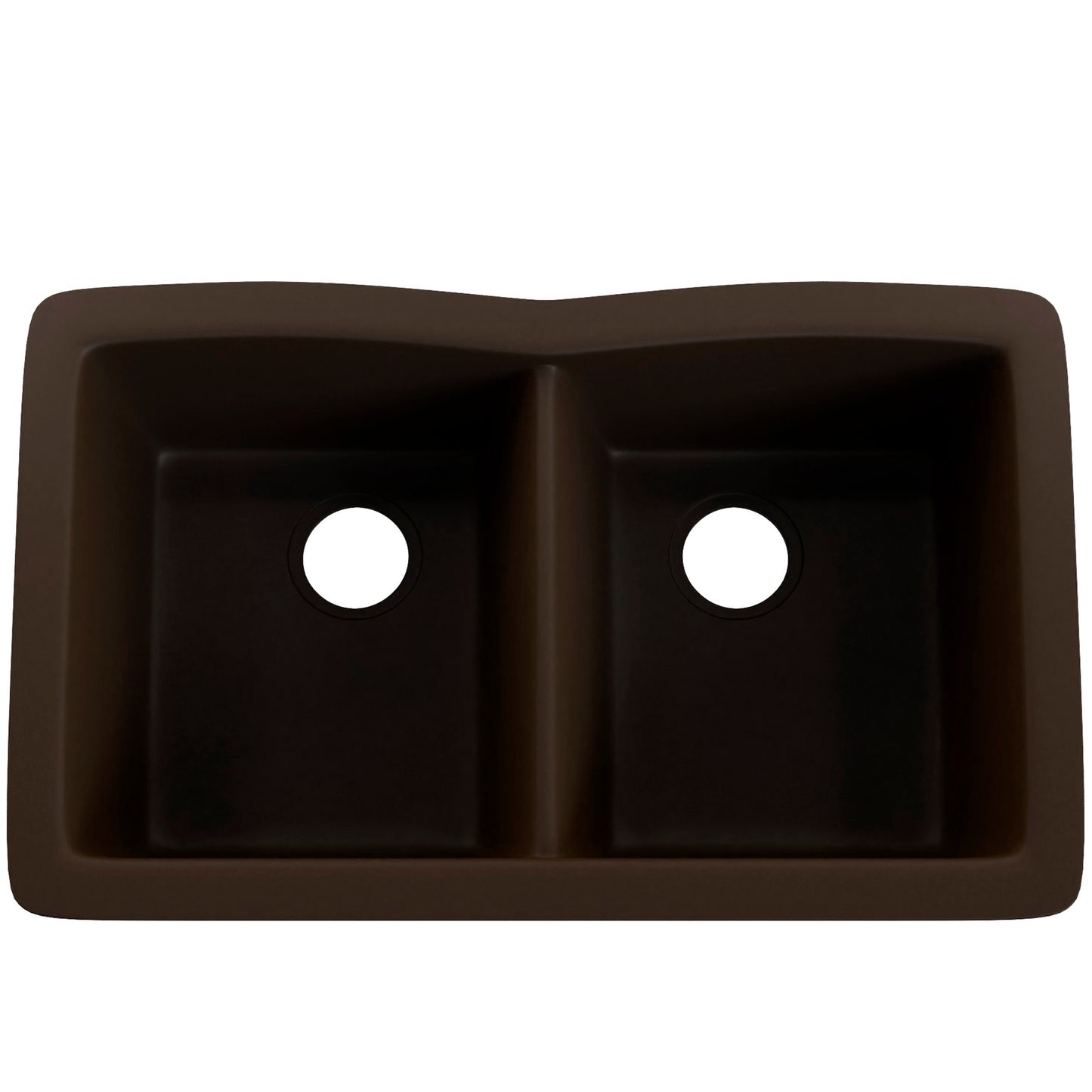 Double Bowl Undermount Granite Composite Sink in Expresso - NKGC-5050UND-EX