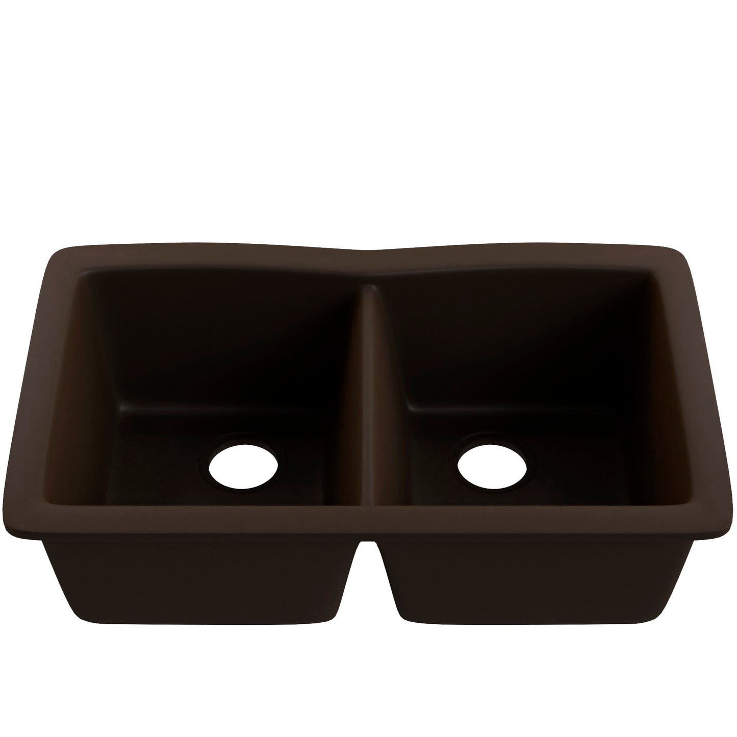Double Bowl Undermount Granite Composite Sink in Expresso - NKGC-5050UND-EX