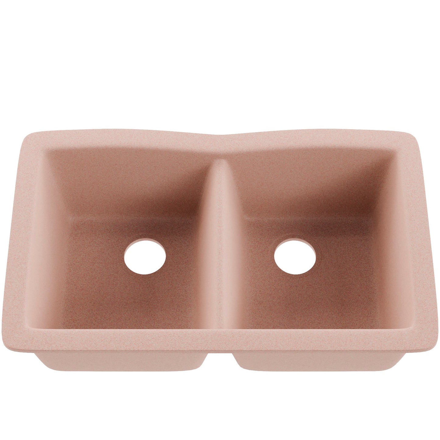 Double Bowl Undermount Granite Composite Sink in Wheat - NKGC-5050UND-WHE