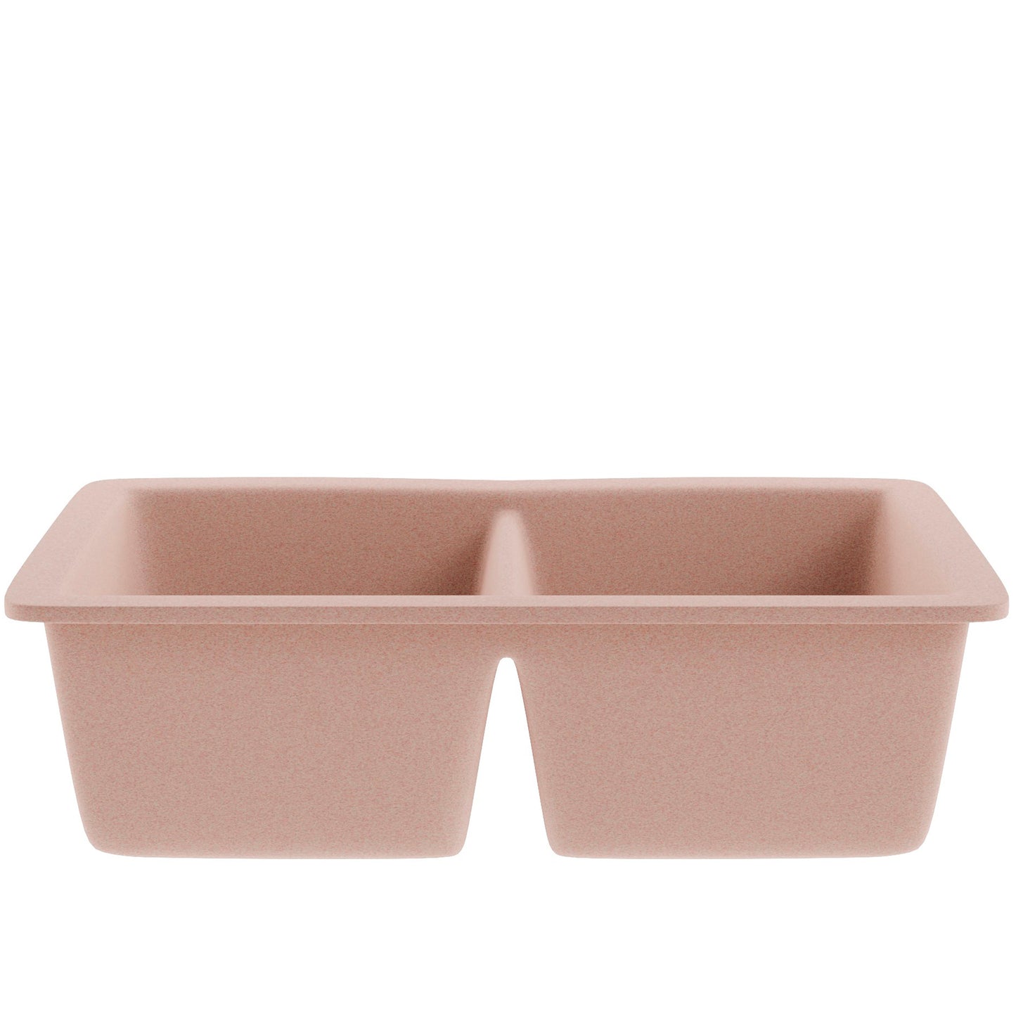 Double Bowl Undermount Granite Composite Sink in Wheat - NKGC-5050UND-WHE