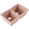 Double Bowl Undermount Granite Composite Sink in Wheat - NKGC-5050UND-WHE