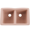 Double Bowl Undermount Granite Composite Sink in Wheat - NKGC-5050UND-WHE