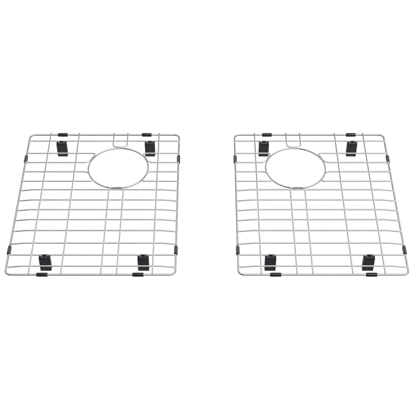 Double Bowl Undermount Granite Composite Sink in Absolute Black - NKGC-5050UND-AB