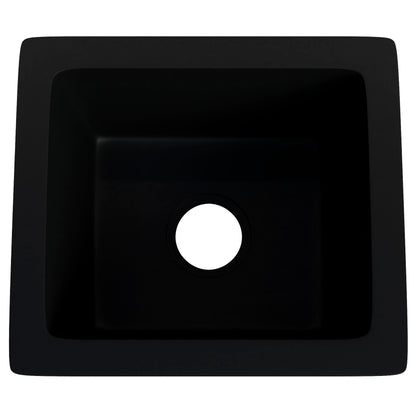 BAJA 18" x 16" Granite Composite Bar Sink in Absolute Black - NKGC-SBBAR-AB