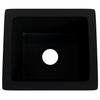 BAJA 18" x 16" Granite Composite Bar Sink in Absolute Black - NKGC-SBBAR-AB