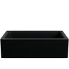 Single Bowl Farmhouse Granite Composite Sink in Absolute Black - NKGC-SBFARM-AB