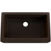 Single Bowl Farmhouse Granite Composite Sink in Expresso - NKGC-SBFARM-EX