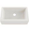 Single Bowl Farmhouse Granite Composite Sink in Striking White - NKGC-SBFARM-WHI