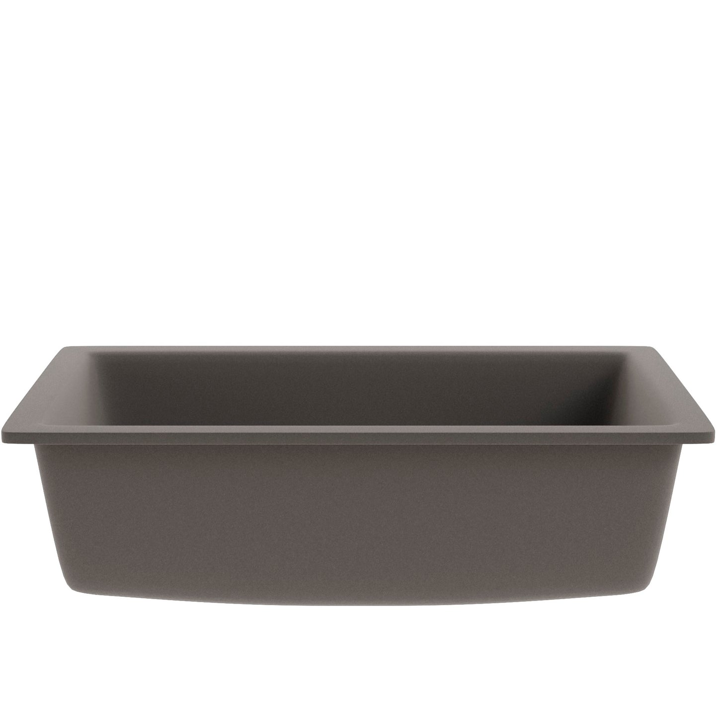 Single Bowl Undermount Granite Composite Sink in Ash - NKGC-SBUND-AS