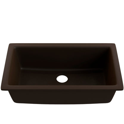 Single Bowl Undermount Granite Composite Sink in Expresso - NKGC-SBUND-EX