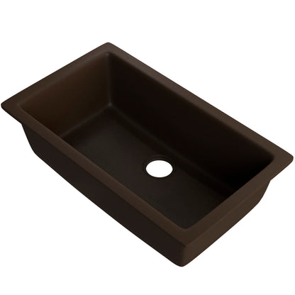 Single Bowl Undermount Granite Composite Sink in Expresso - NKGC-SBUND-EX