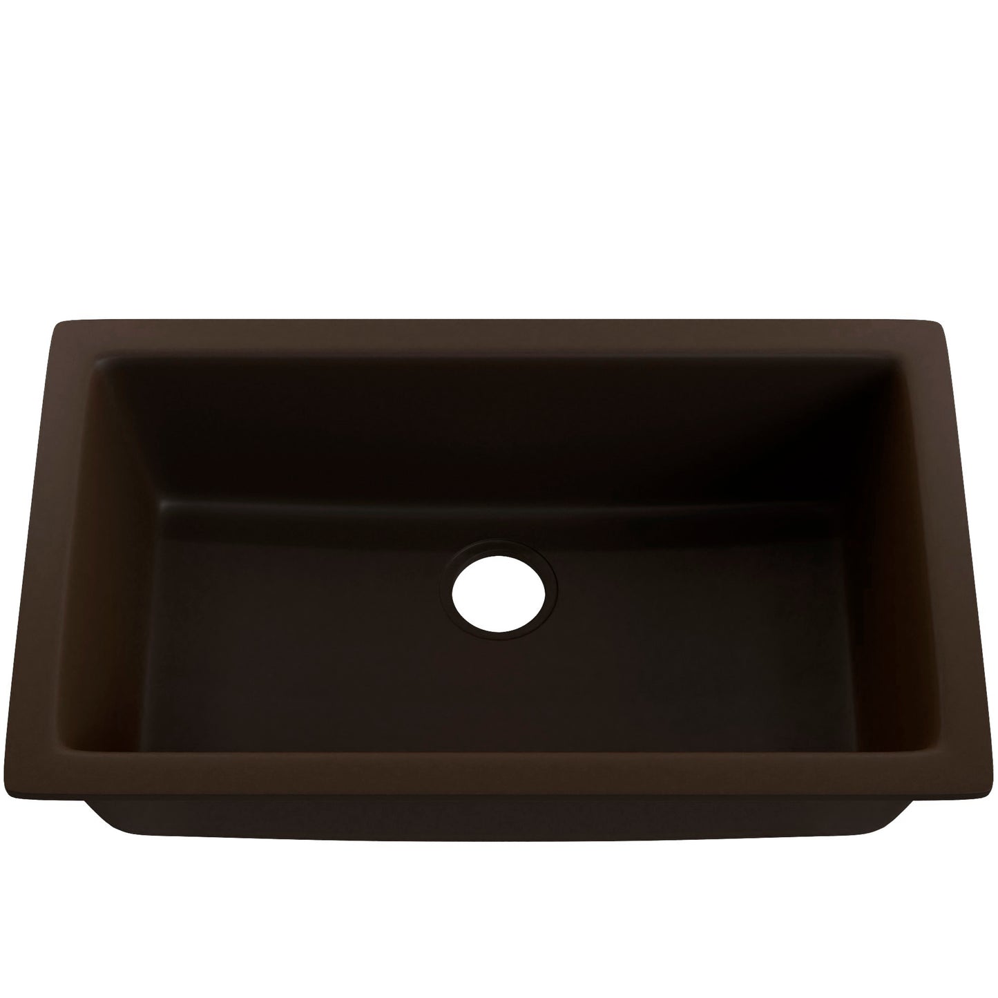 Single Bowl Undermount Granite Composite Sink in Expresso - NKGC-SBUND-EX