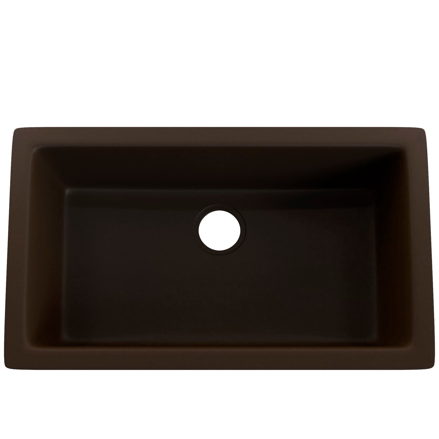 Single Bowl Undermount Granite Composite Sink in Expresso - NKGC-SBUND-EX