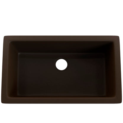 Single Bowl Undermount Granite Composite Sink in Expresso - NKGC-SBUND-EX