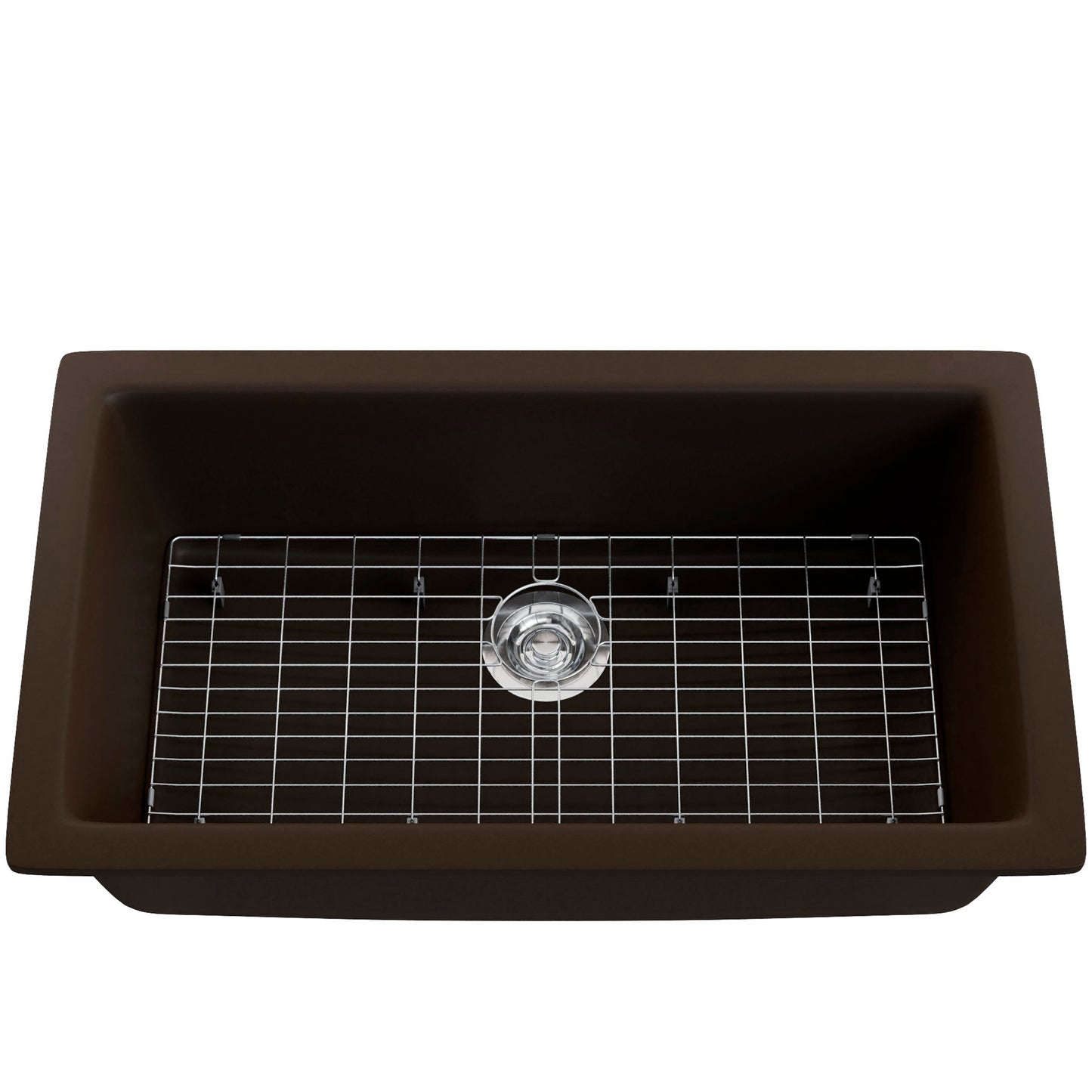 Single Bowl Undermount Granite Composite Sink in Expresso - NKGC-SBUND-EX